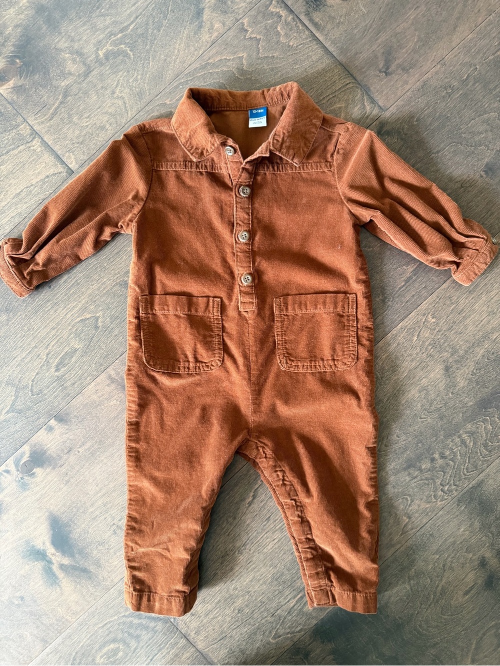 Old Navy Rust Corduroy Baby One-Piece
